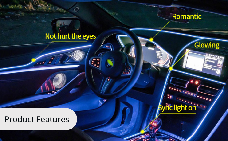 Multi Color Car Interior Ambient Lights